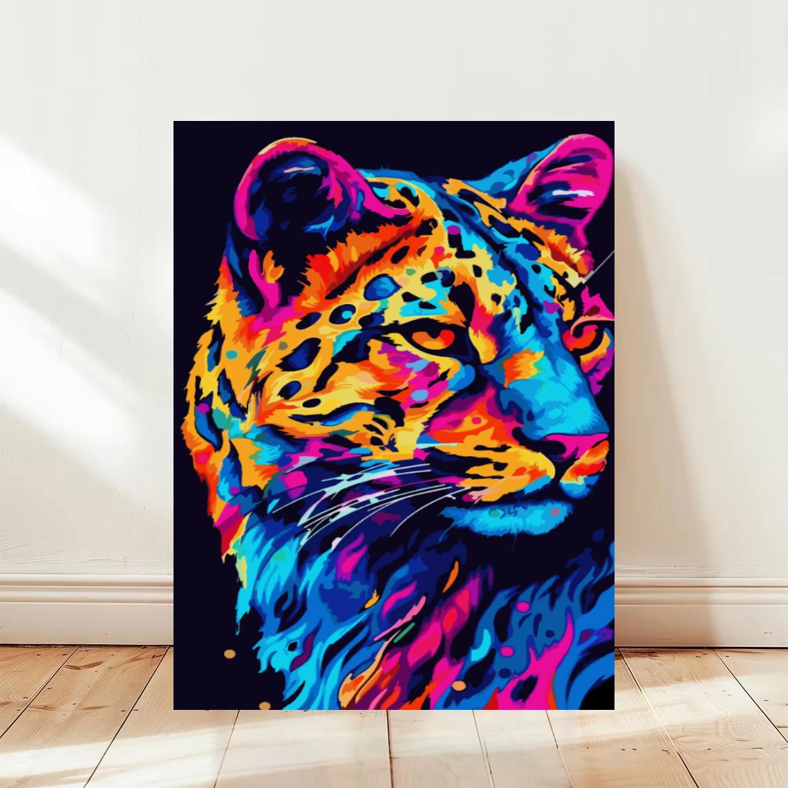 Jigsaw Puzzles Colorful Leopard Animal 500/1000/1200/2000PCS Wall Decor for Living Room Bedroom Perfect Gift No Frame