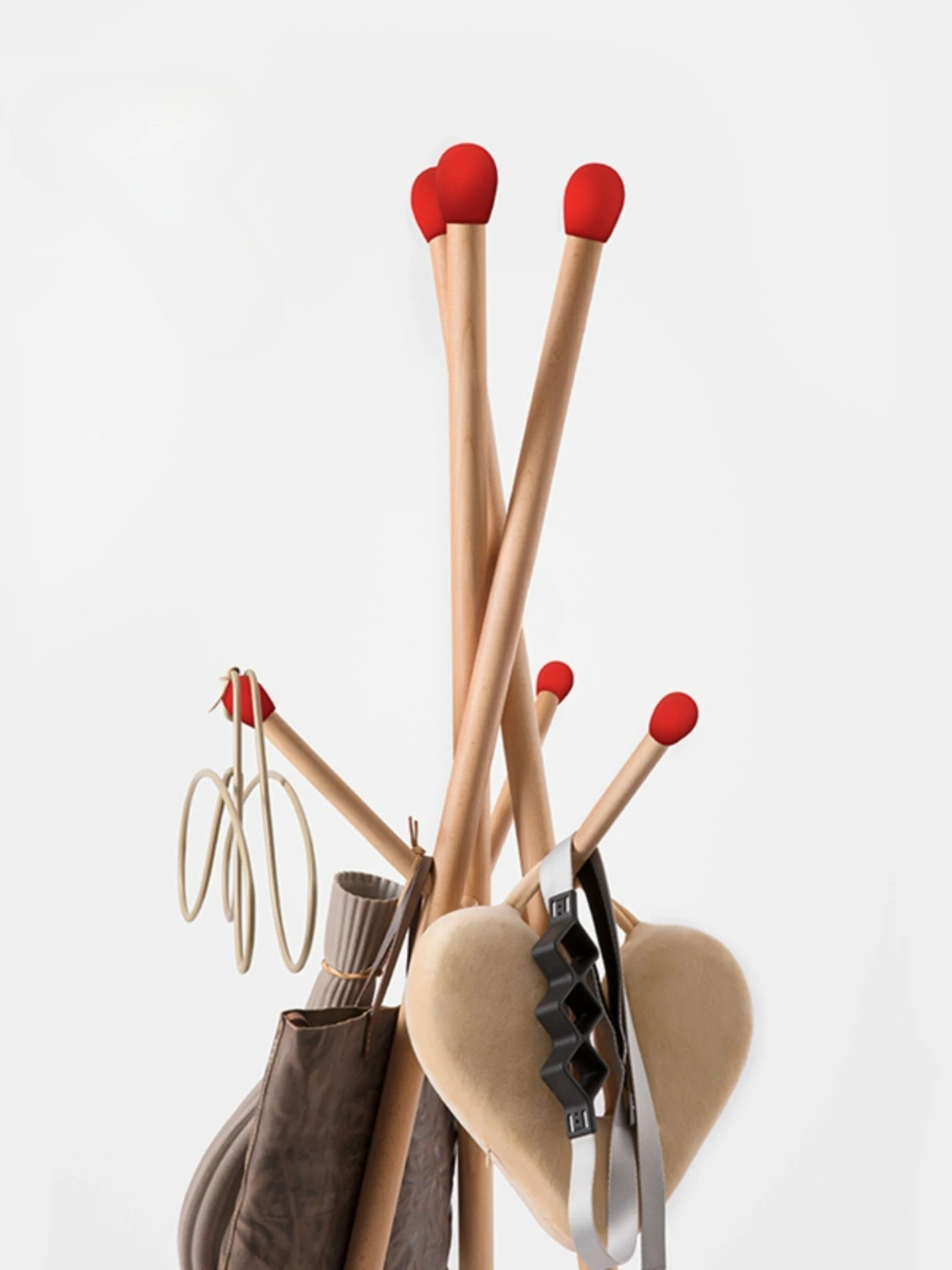 أثاث مبتكر من خشب الأكريليك مناسب لتزيين شماعات غرفة النوم مع قلادة على الطراز الإبداعي