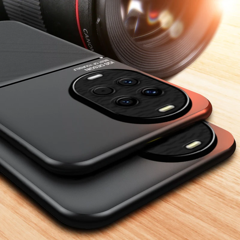 

For Huawei Nova 14 Pro Phone Case Ultra-thin Magnetic Texture Leather Case Huawei Nova 13 14 Back Coques Huawei Nova 14 Ultra