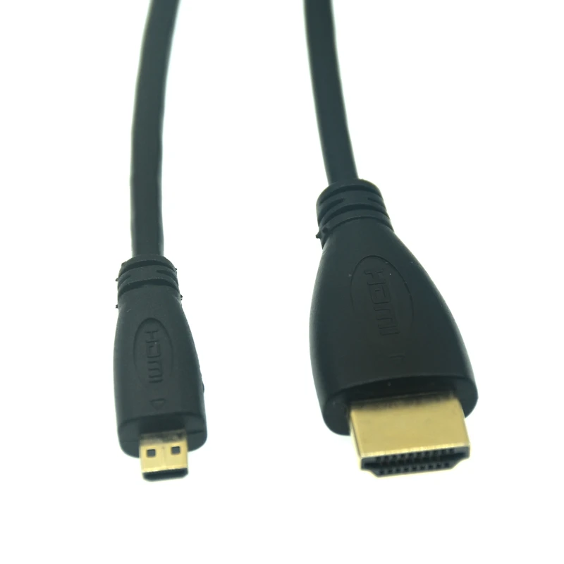 Micro HDMI do HDMI 90 stopni-kompatybilny w górę/w lewo/w prawo Micro kabel HDMI do aparatu cyfrowego Sony A6400 GH4 Tablet 50cm/150cm