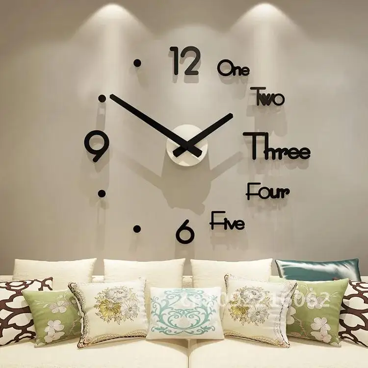 

Oversized Creative Wall Clock, Fashion, Art, Room Living 1m DIY, Home