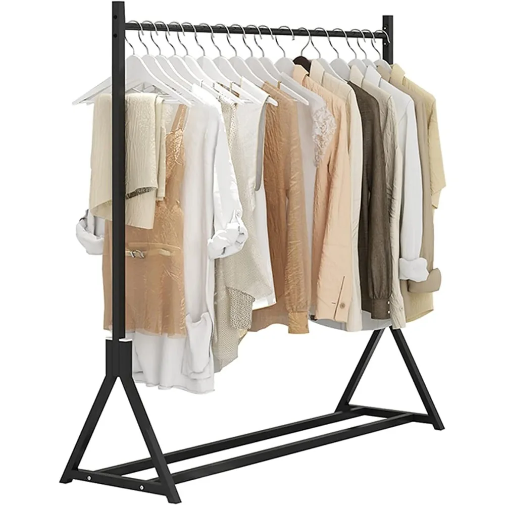 

Coat Racks Metal Garment Racks Heavy Duty Clothes Rails Bedroom Freestanding Hanger Clothing Retail Display Stand with Lower
