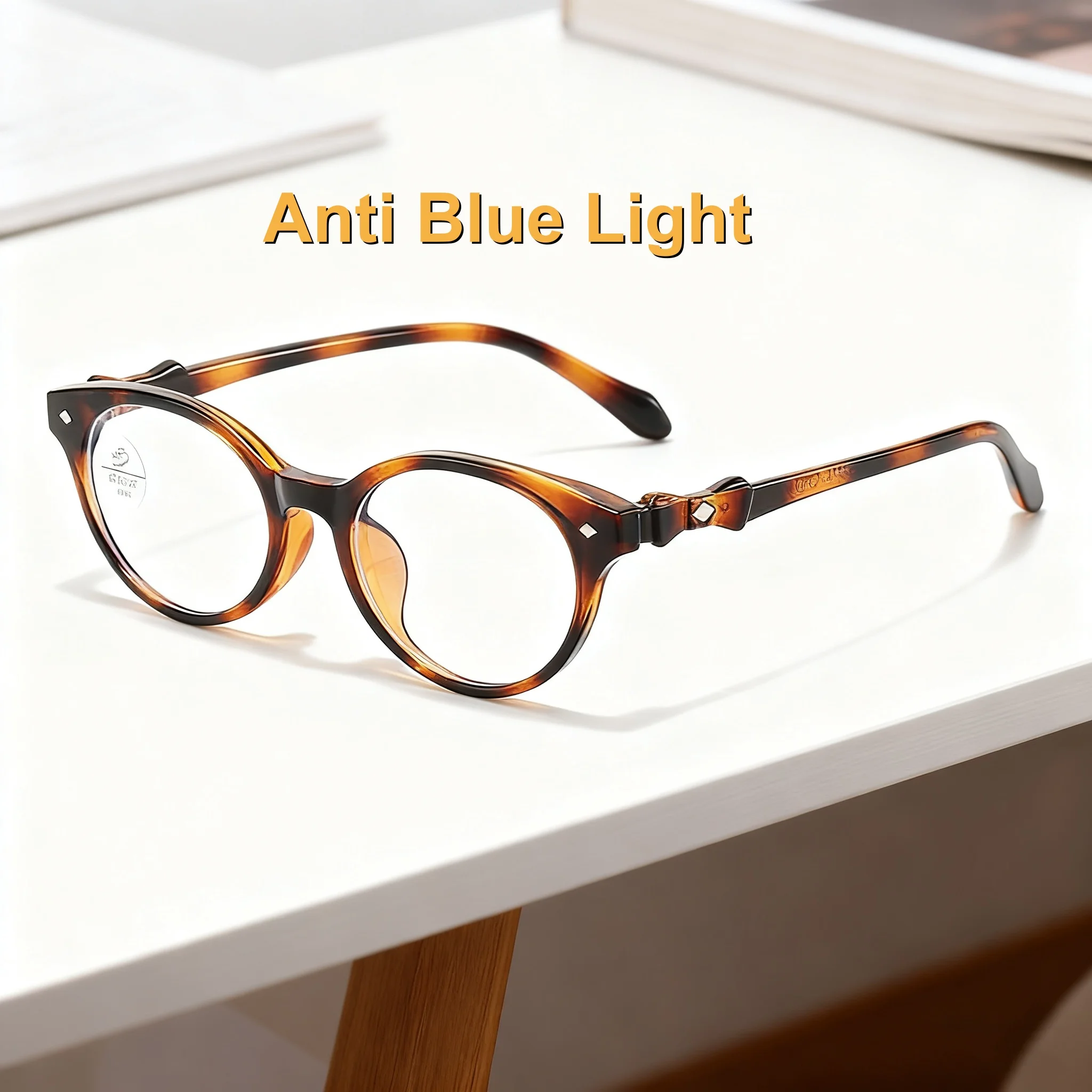 

2025 New Fashionable HD Women's Flat Light Glasses Retro Ultra Light Neutral High Quality Versatile Anti Blue Light Glasses