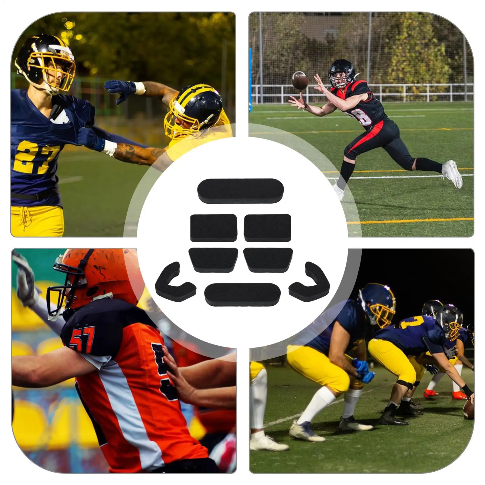 

Helmet Padding Inserts 2cm Thickened Soft Foam Universal Pads Batting Helmets Padding Kit For Baseball Catchers Batting Softball