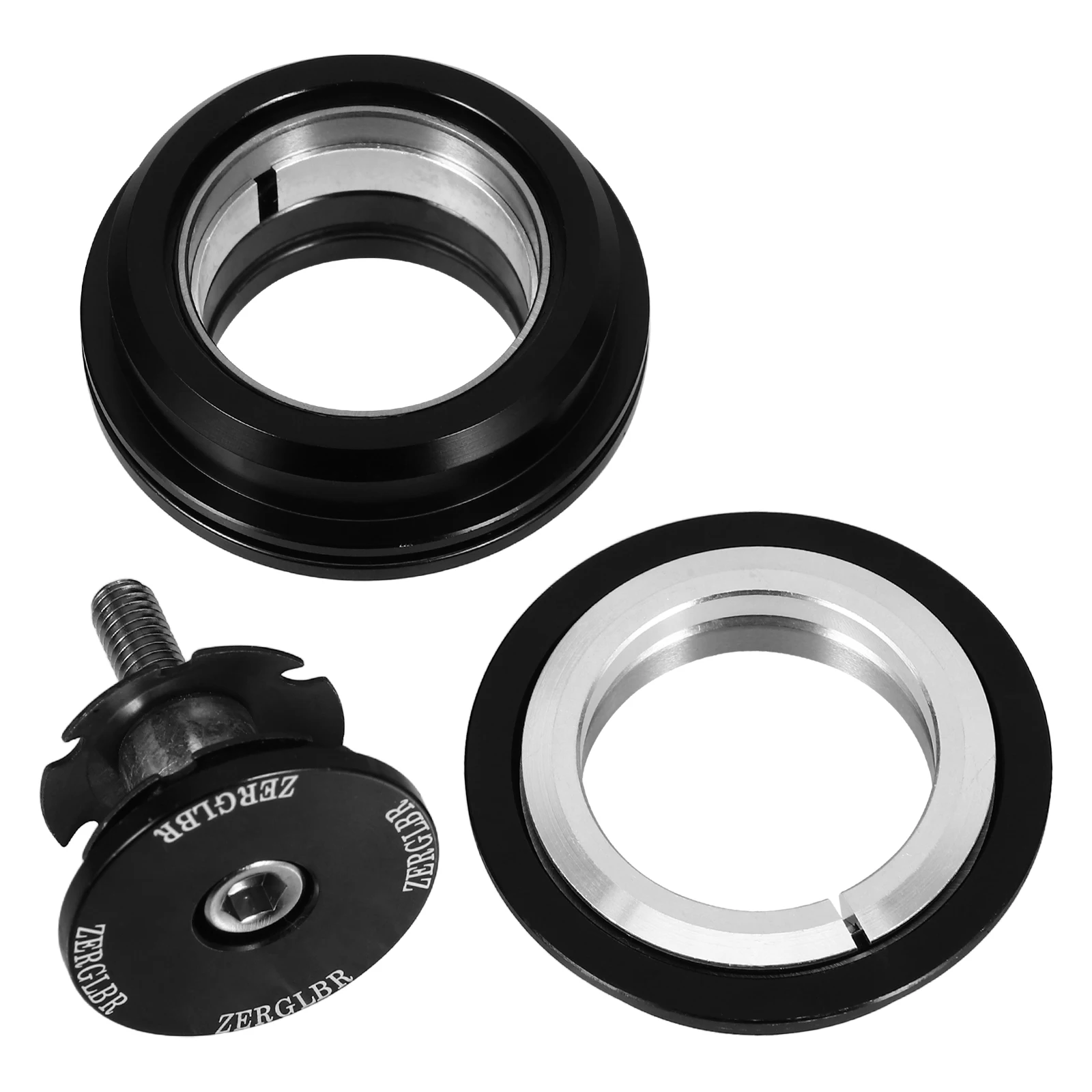 

1PC Bicycle Headset Aluminum Alloy Lightweight Road Mountain Bike Front Fork Parts Bearings Spacers Stable Support