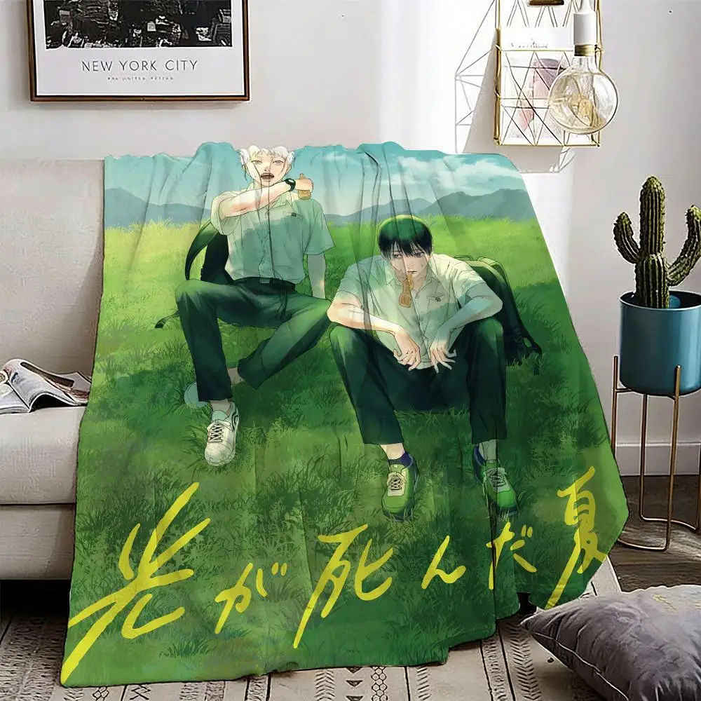 

The Summer Hikaru Died comic anime Throw Lightweight 240g Flannel Blanket Soft Skin-friendly for Summer Cooling