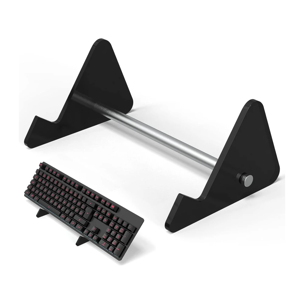 Keyboard Display Stand for Computer Mechanical Keyboard Storage Holder Support Game PC Stable Acrylic Transparent Black