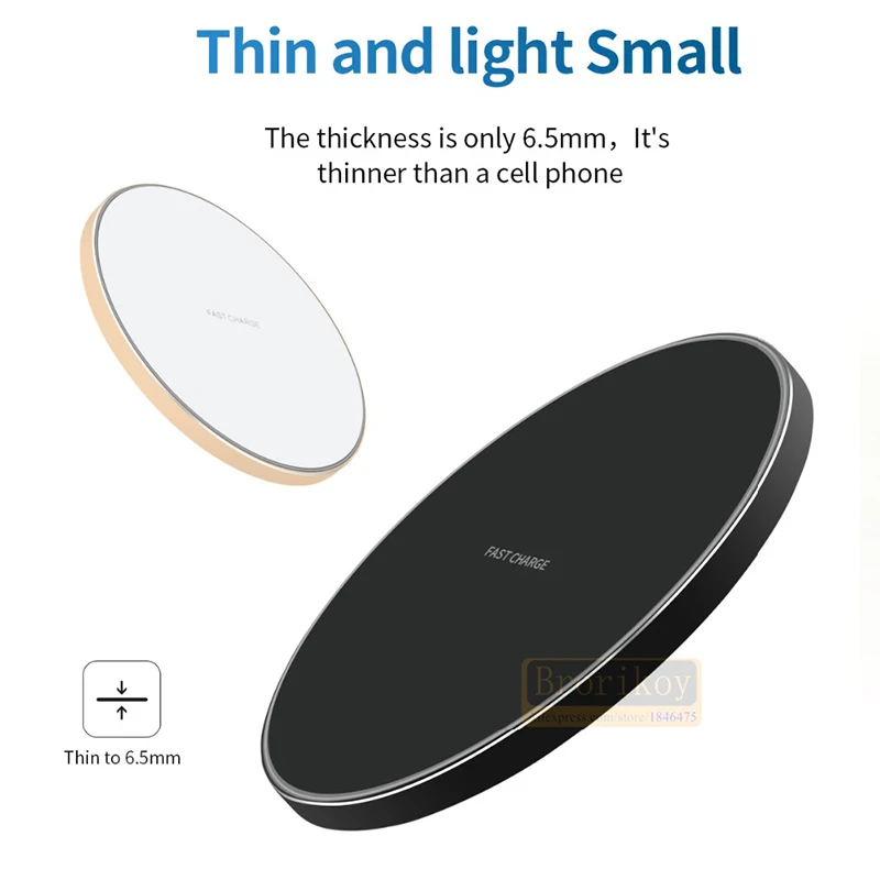 15W Fast Wireless Charger Pad for iPhone 14 13 12 11 Pro Max X 8 For Samsung Galaxy S23 S22 S21 Huawei Xiaomi Wireless Charging