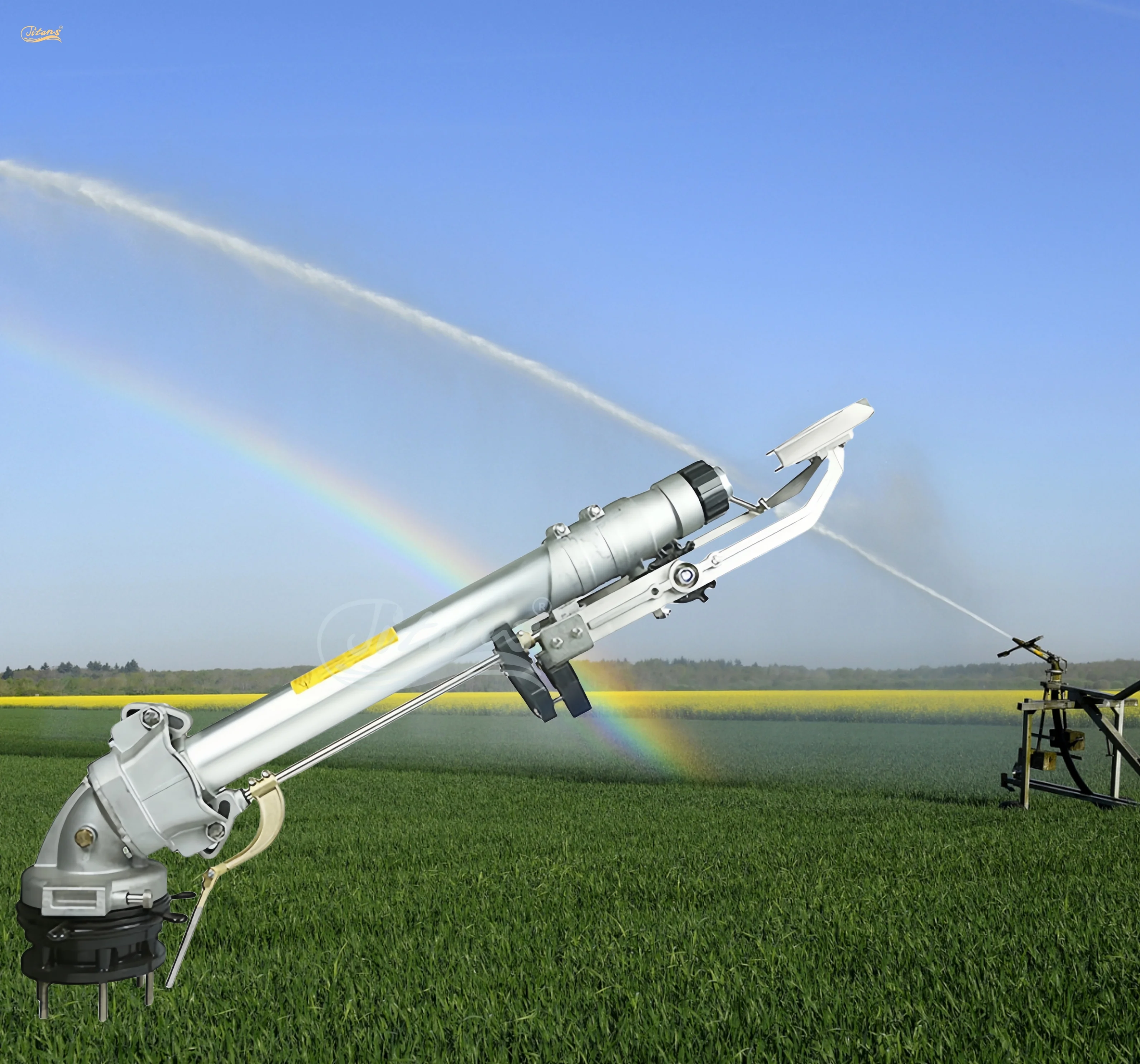 80M 360 Gear Drive Rain Gun Sprinkler for Efficient Spraying Farm Irrigation & Dust Suppression
