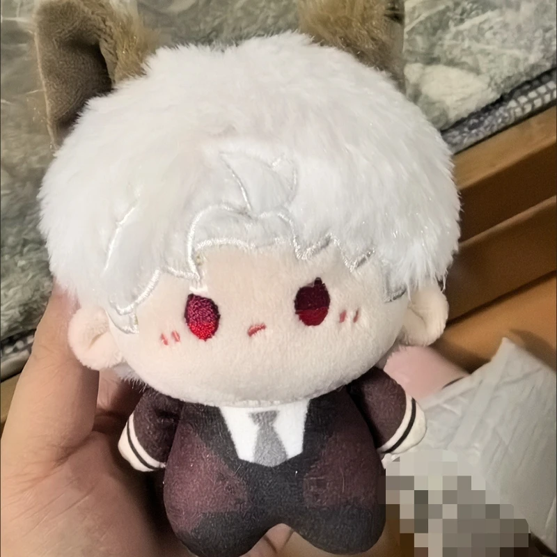 10cm Anime Game Love and Deepspace Sylus Kawaii Face Cosplay Cat Ears Tail Cotton Doll Mini Dango Plushies Toy Figures Fans Gift