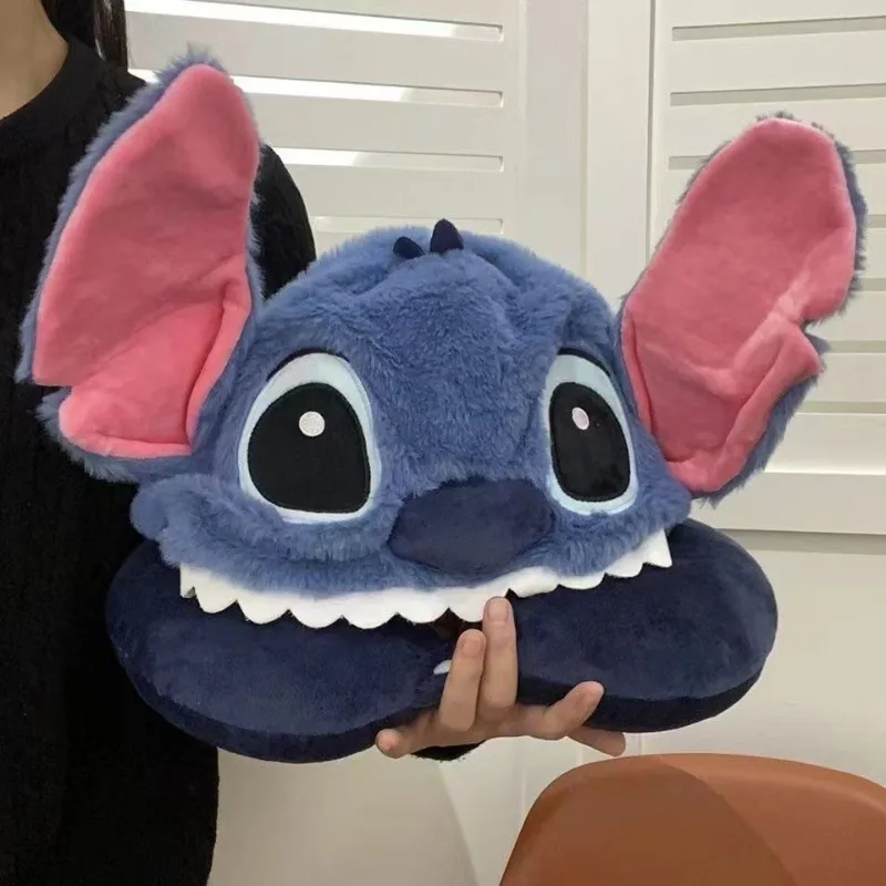 Cute Stitch Cartoon U-shaped Pillow Hoodie Napping Neck Protection Travel Hat