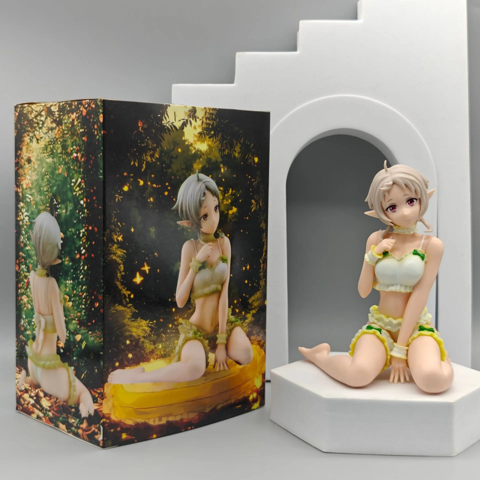 Anime 12cm Sylphiette lingerie Figure Mushoku Tensei Jobless Reincarnation Eris Boreas Greyrat/Roxy Action Figure Model Doll Gif