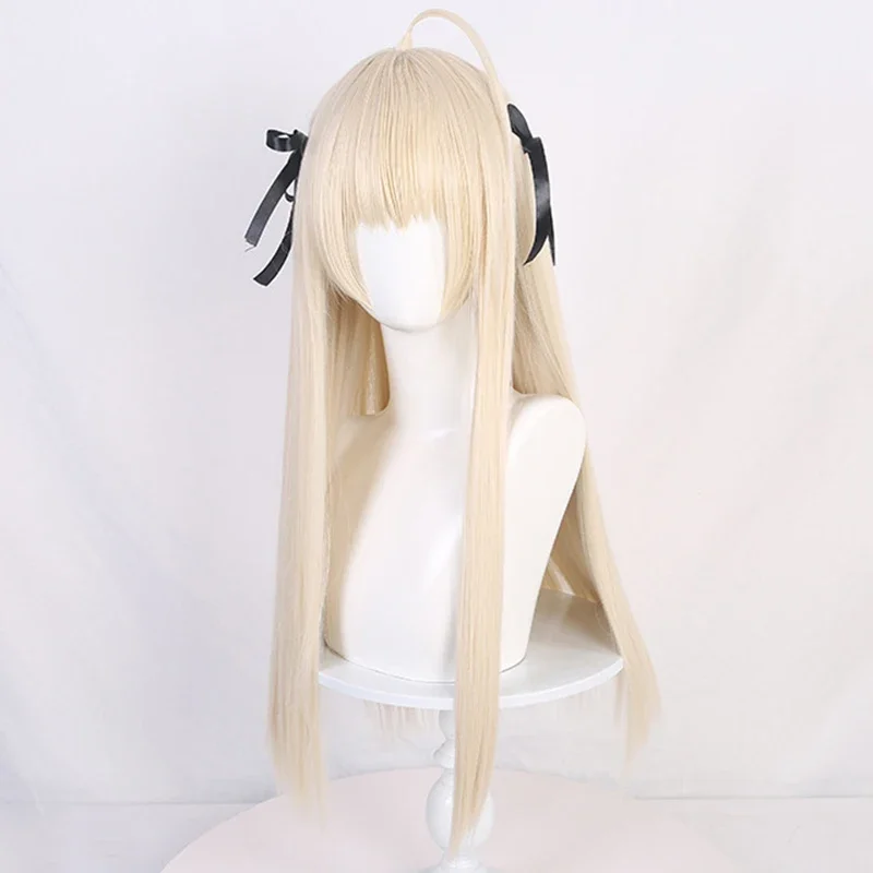 コスプレ用合成ウィッグ,ヨガアラノソラ,ブロンド,ロングヘア,耐熱性,ウィッグ,キャップ,ハロウィーンのアクセサリー