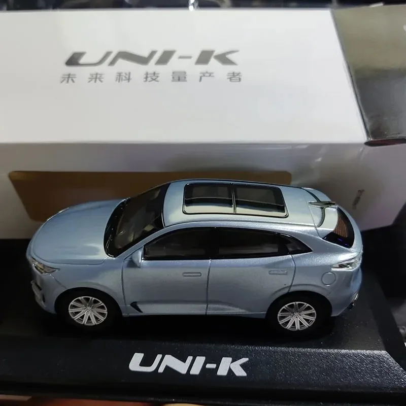 1/43 Scale Changan UNI-K Unik SUV Alloy Car Model Diecast Vehicle Toy Collection Souvenir Ornaments Display