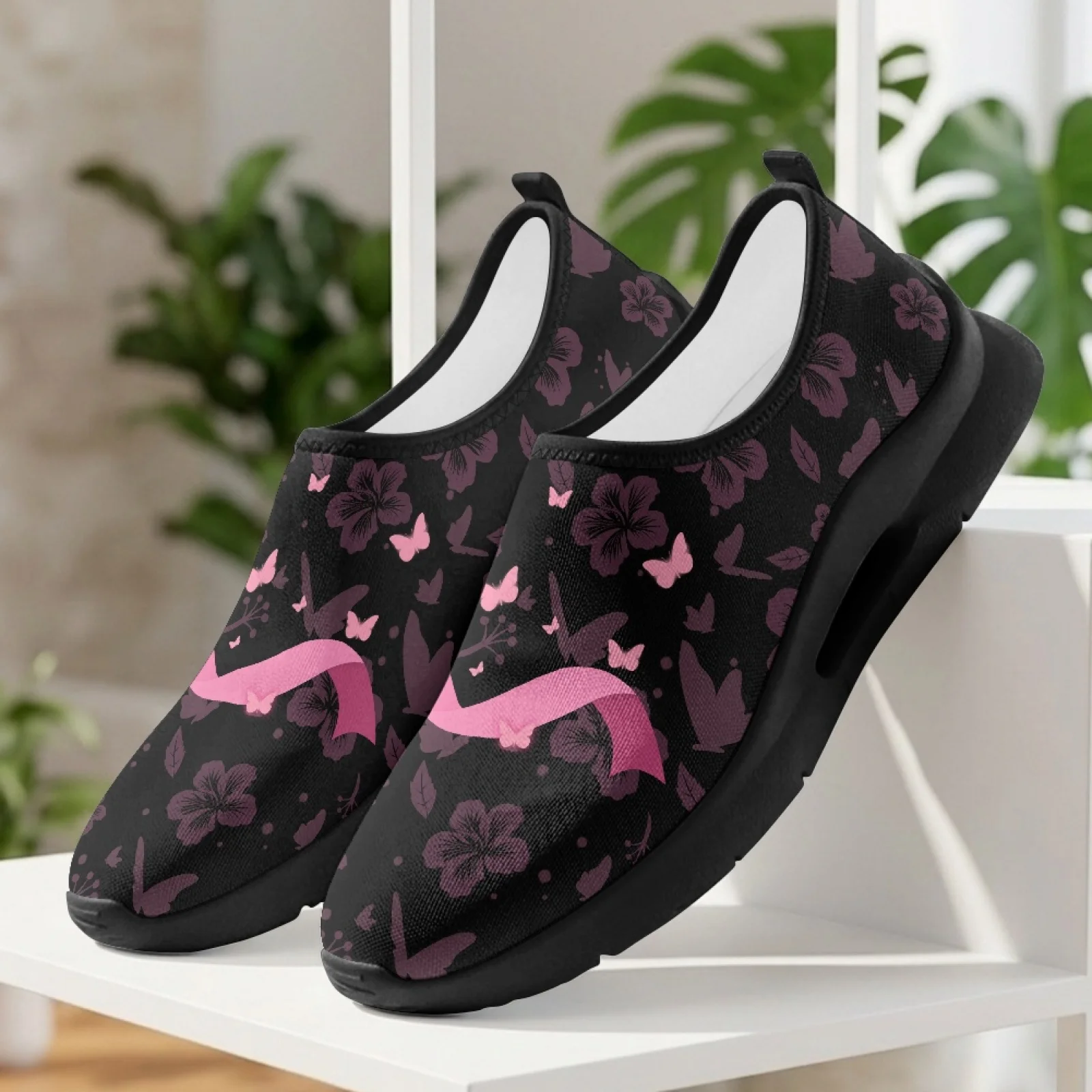 PENSTROLL Scarf Flowers Casual Walking Shoes for Men Business Daily Activities, Classic Slip On Shoes