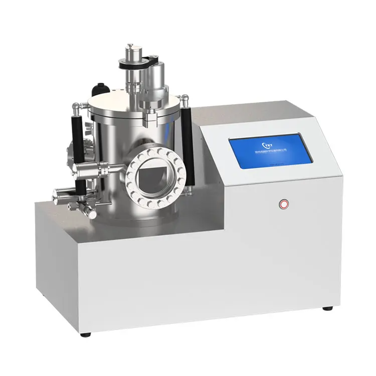 Small high vacuum metal pvd evaporation coating machine with rotary evaporator stage