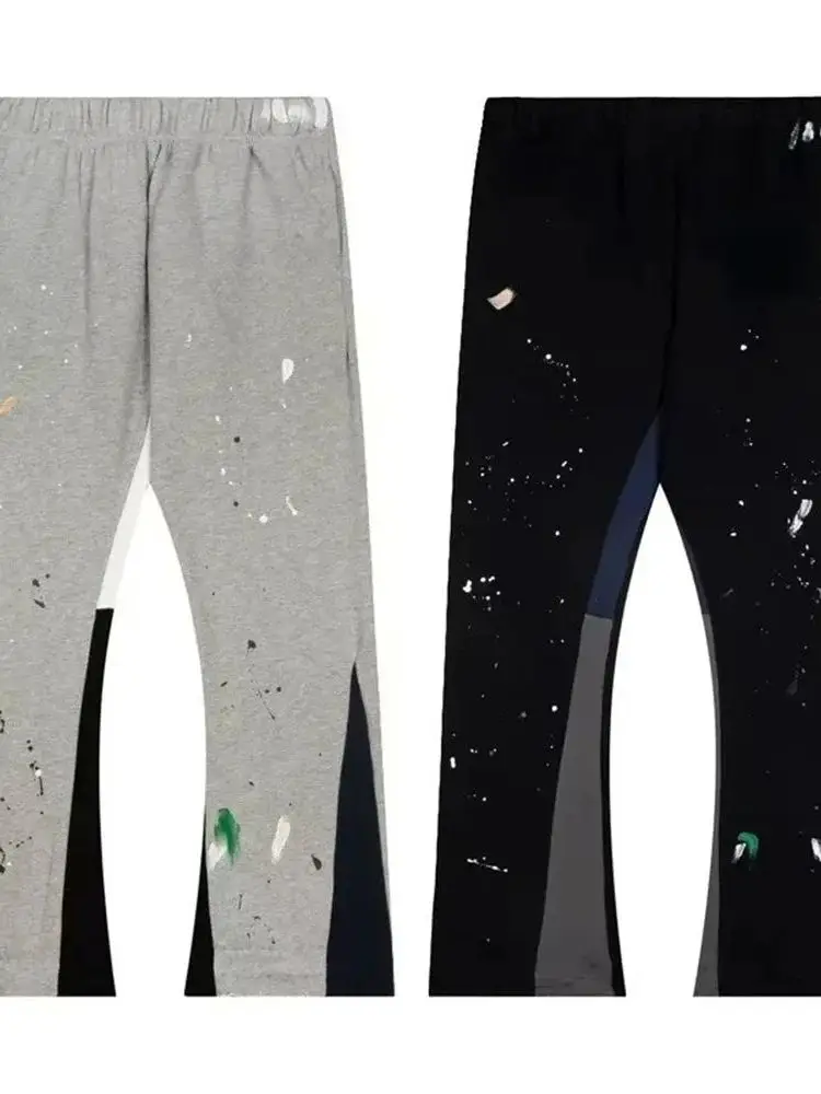 

Американские молодежные хлопковые брюки с контрастным буквенным принтом в стиле High Street, осенняя коллекция, мужская одежда