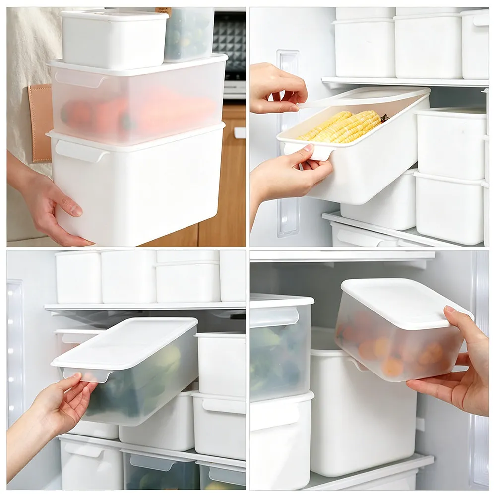 1.15L Food Storage Box Bpa Free PP Pe Material Leak Proof Airtight Kitchen Organizer with Cute Cat Pattern for Fridge Pantry