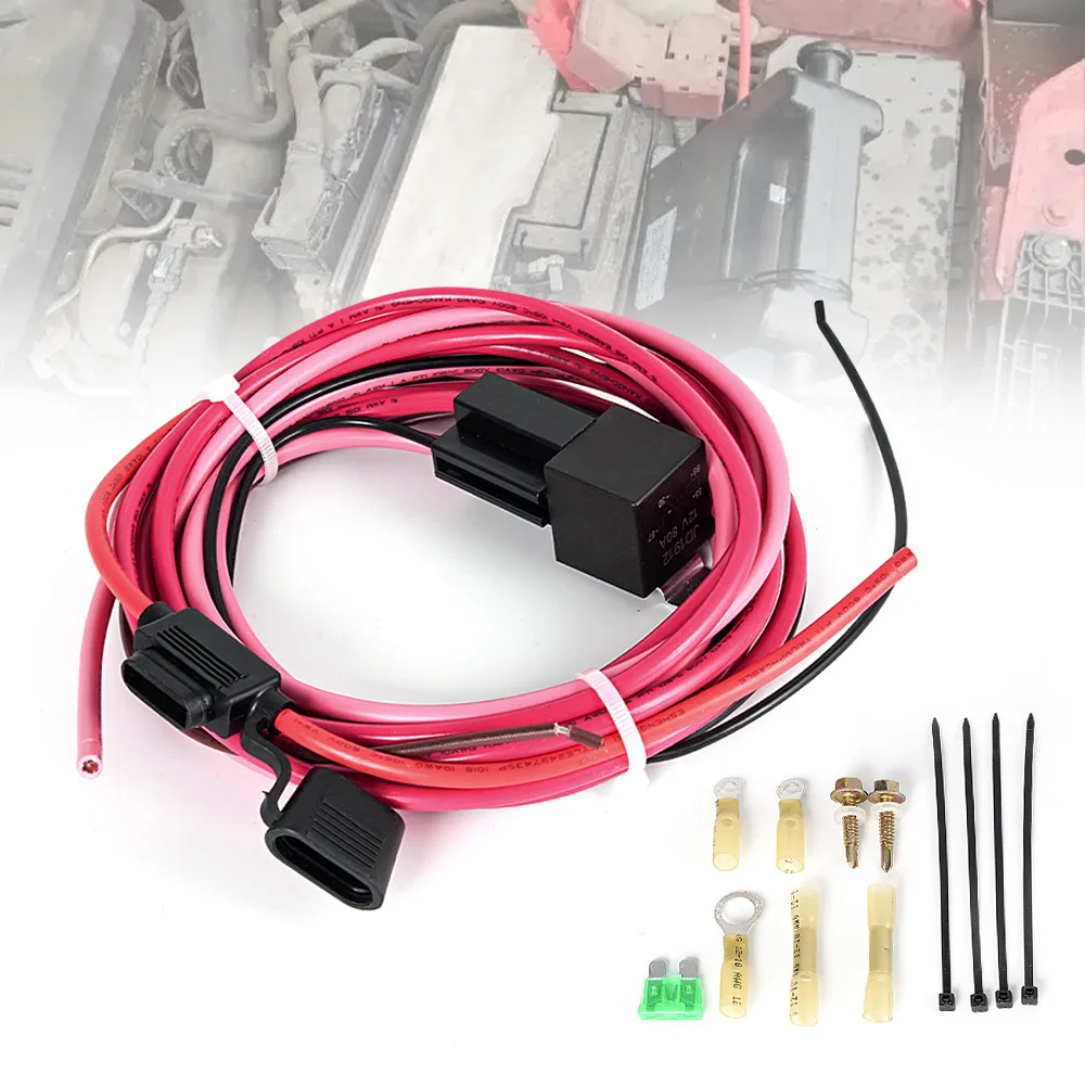 電動燃料ポンプ配線ハーネスリレーキット-12v40a-防水リレースイッチキット-p-n3024