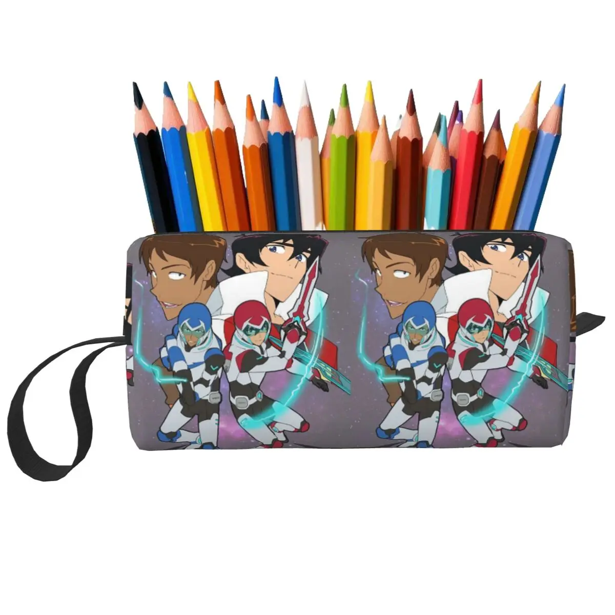 Voltron Legendary Defender Keith Lance Anime Pencil Case for Students Pen Box Pencil Bag Stationery Supplies Women Cosmetic Bag