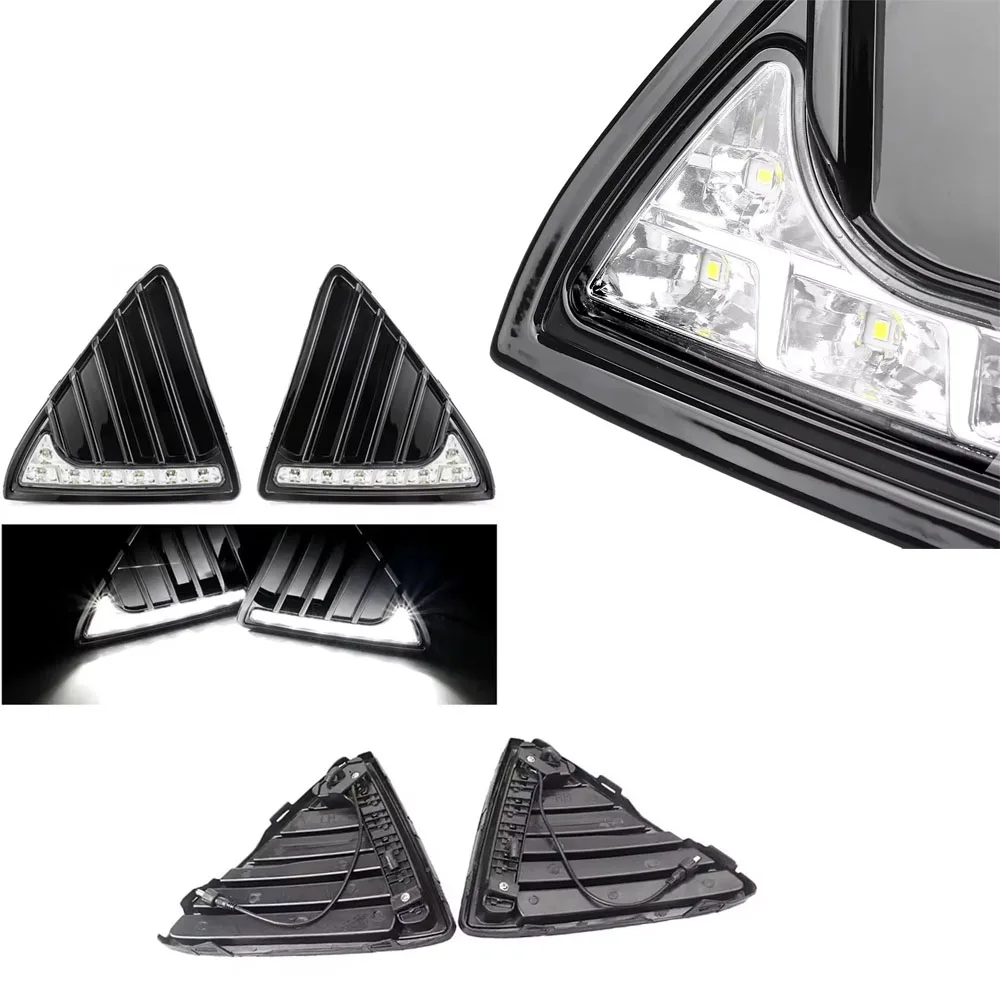 

Дневные ходовые огни (ДХО) для Ford Focus 3 MK3 2012-2014, 12В, светодиодные, водонепроницаемые, с функцией диммирования и реле