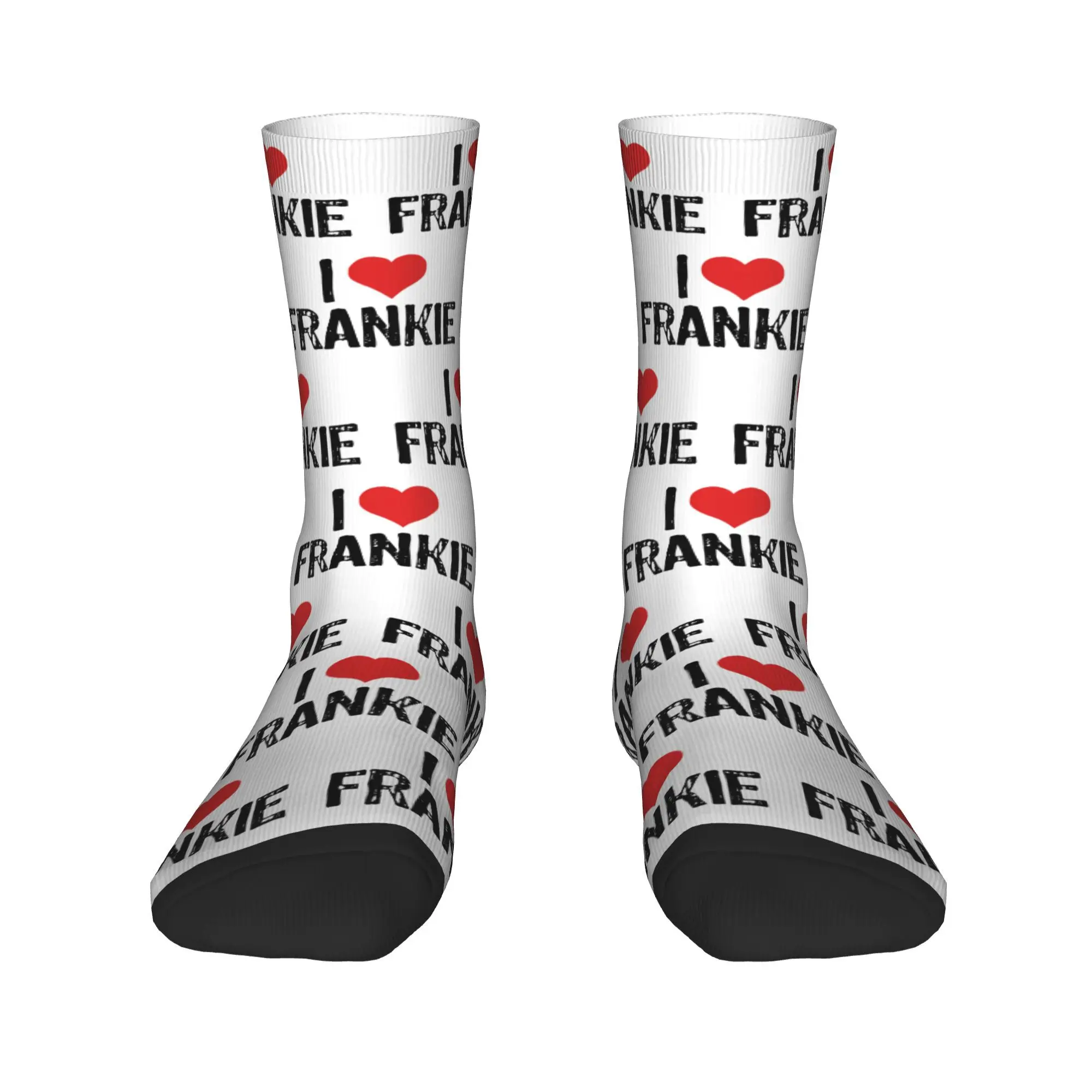 I Love Frankie beverly rip Middle Socks for Women Men All Seasons  Cozy Middle Tube Socks Sweat Absorbing