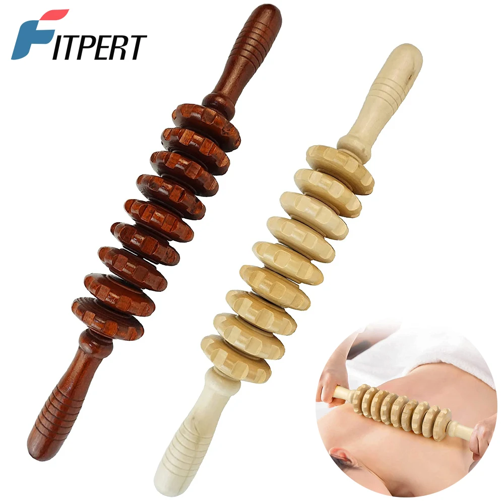 

2Pcs/Set Wood Therapy Massage Tools for Body Shaping,Cellulite Rollers, Home Gym Body Sculpting Tools To Release The Muscle Pain