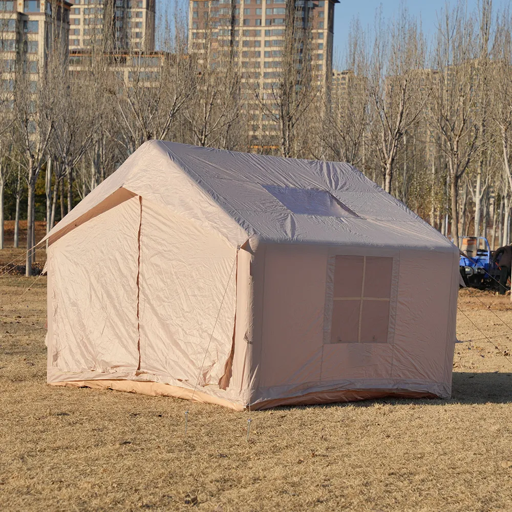 Factory Direct Large Inflatable Air Tent Waterproof Durable Four Season Family Camping Air Tent For Easy Operation