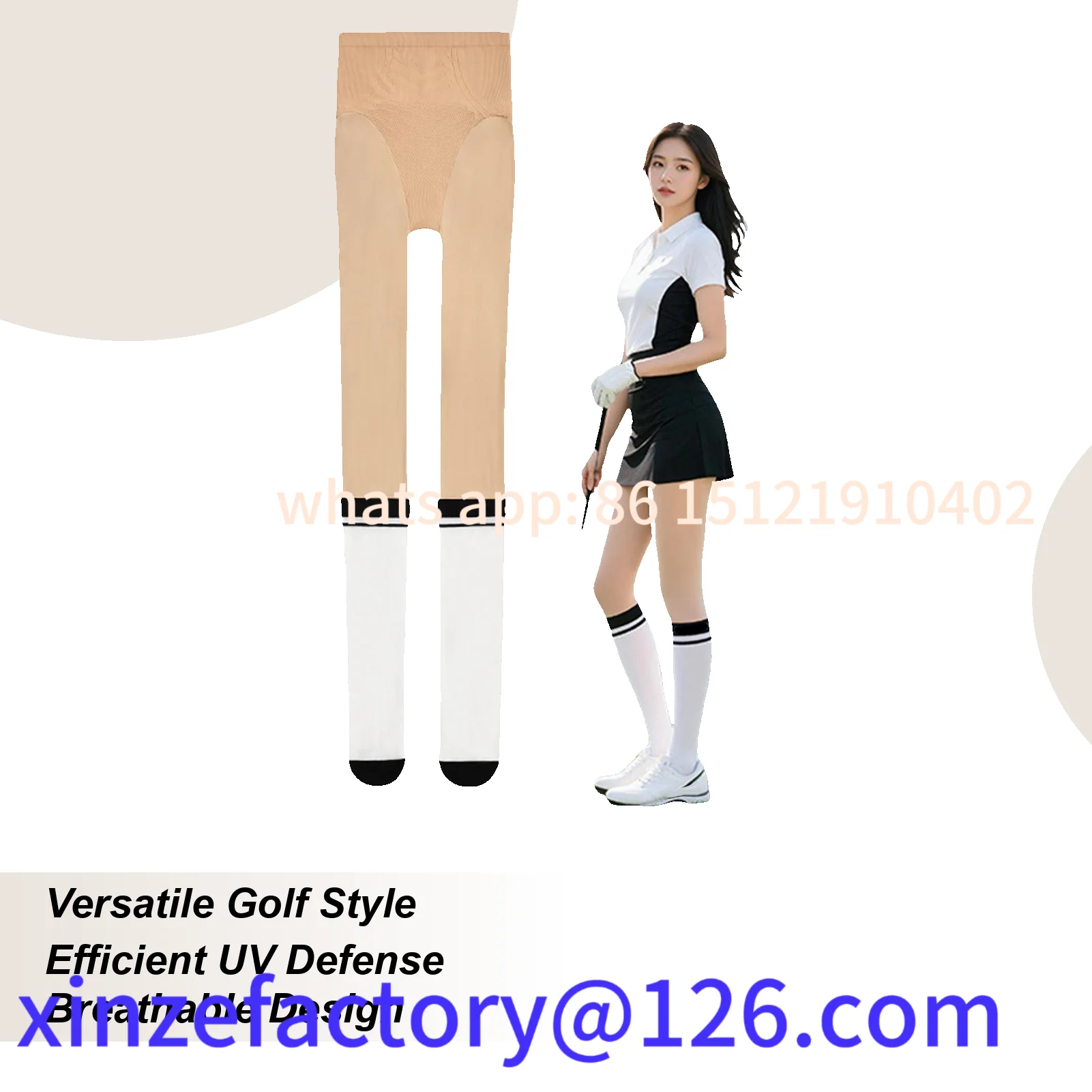 

Be suitable for Golf Sunscreen Leggings UV Protection Elasticity Comfortable Breathable Stocking