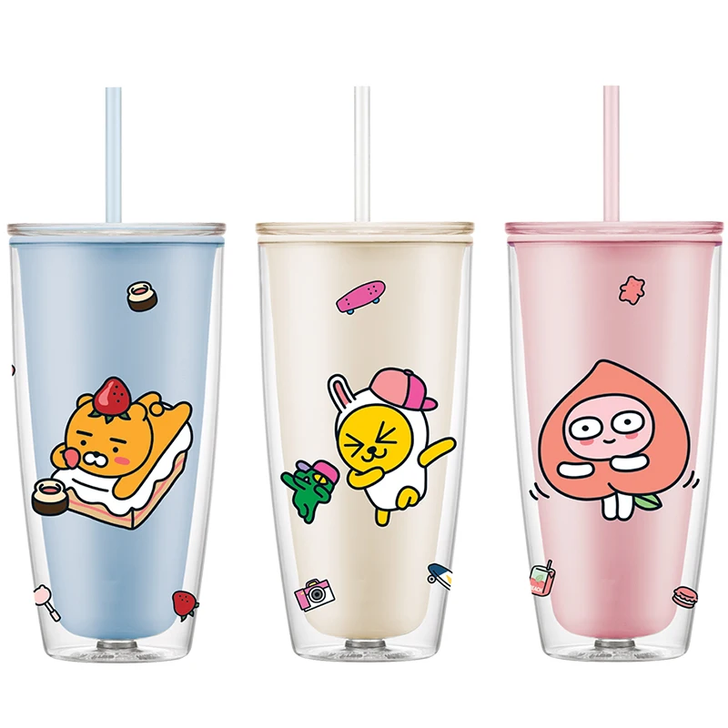 

Straw Cup Water Cup Female Summer Girl Heart Cute Student Male High Appearance