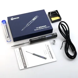 QUECOO Electric Soldering Iron Kit T85 With TS101 Iron Tip 65W Repair Tool Soldering station Pencil Smart Portable Iron