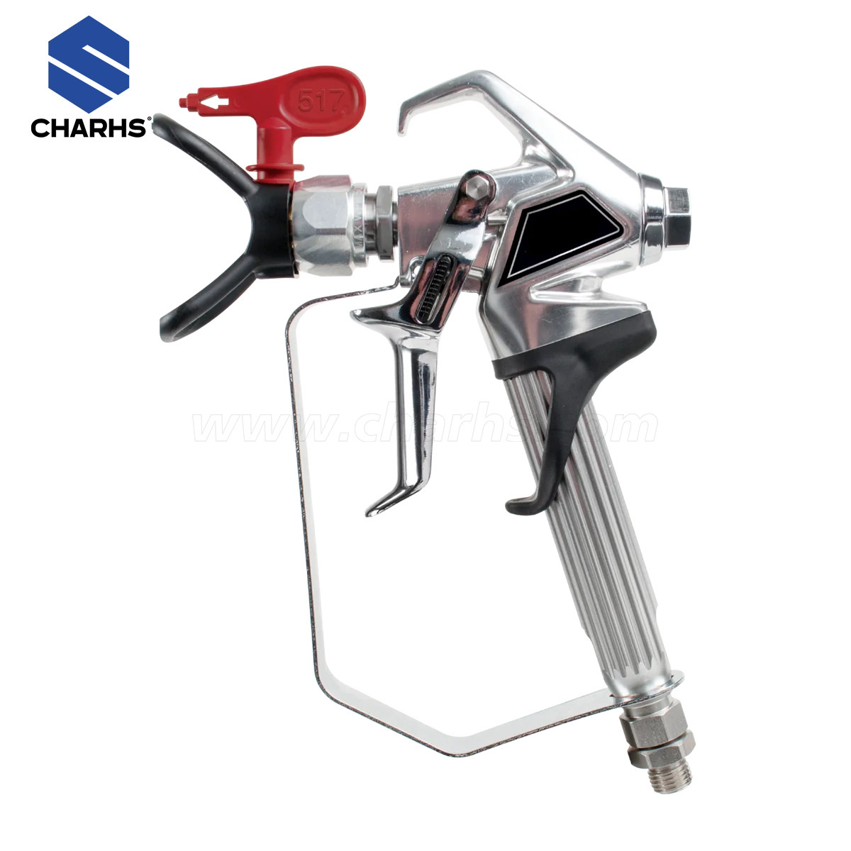 

CHARHS Airless Paint Spray Gun RX-80 with Nozzle Guard for Pump Sprayer 3600PSI High Pressure Paint Pistol for House Painting