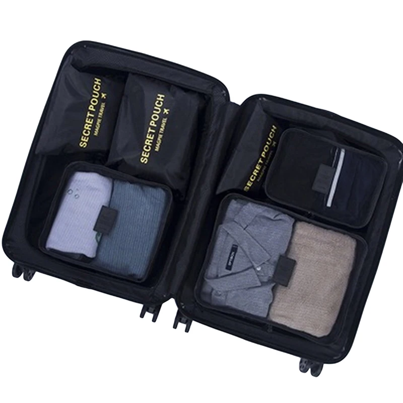 6 pz/set borse Organizer da viaggio per bagagli organizzatore di imballaggio impermeabile multifunzionale borse da viaggio abbigliamento accessori