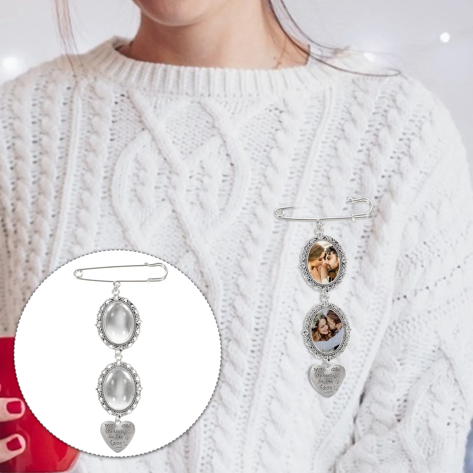 

2 шт. подвески-шармы для свадебного букета с фото, памятные кулоны для свадебных фотографий, аксессуары для букета своими руками, уникальный романтический подарок