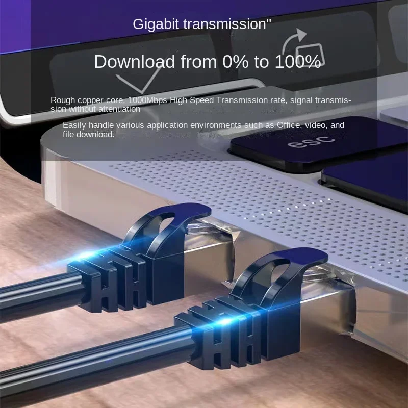Cat6 RJ45 Network LAN Ethernet Cable Computer UTP Patch Cord For Router 0.5m 1m 1.5m 2m 3m 5m 10m 15m 20m 25m 30m