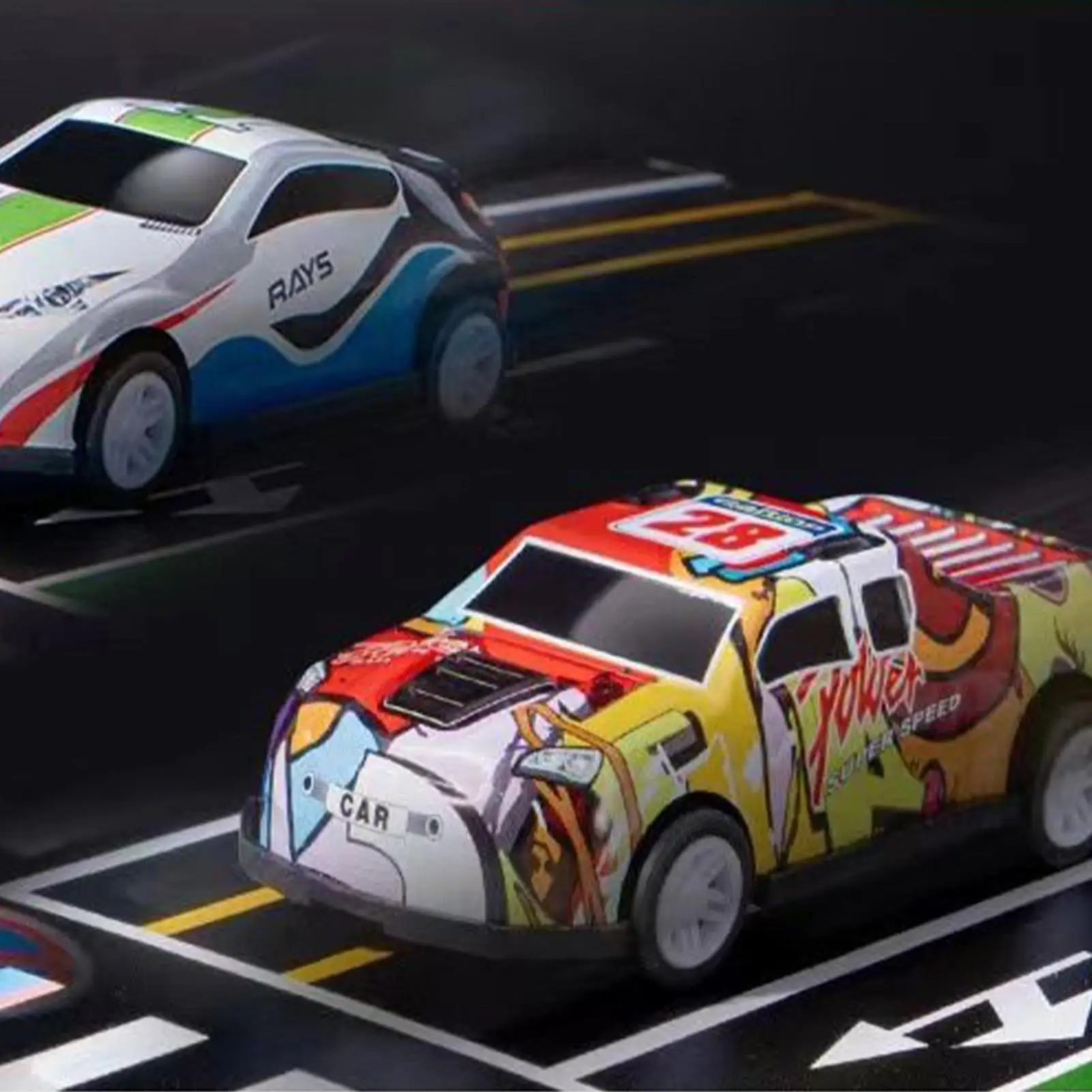 Kleine Spielzeugautos, 48-teilig, Trägheits-Fahrzeugmodelle, zurückziehbare Autos für Jungen und Mädchen, Geburtstagsfeier, Strumpffüller, Display, Heimdekoration