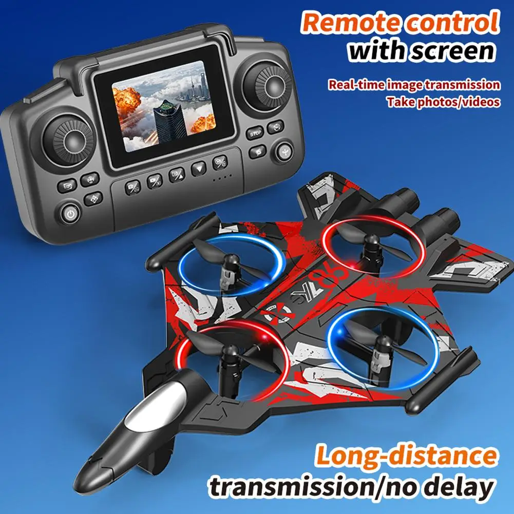 2025 Nieuwe YL86 RC Schuim Vliegtuig 2.4G WIFI RC Fighter Stunt Tumbling Helikopter met LED Gekleurde Lichten Vliegtuig jongens Speelgoed Geschenken
