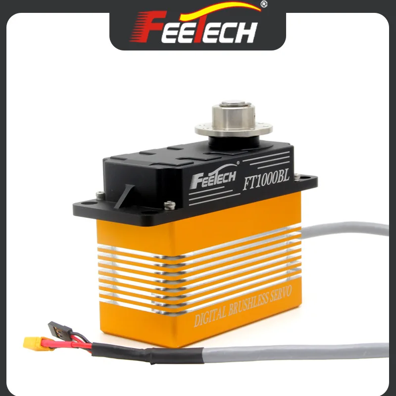 Feite 1000kg aluminum shell steel gear, steering arm, magnetically coded industrial digital servo rudder robot