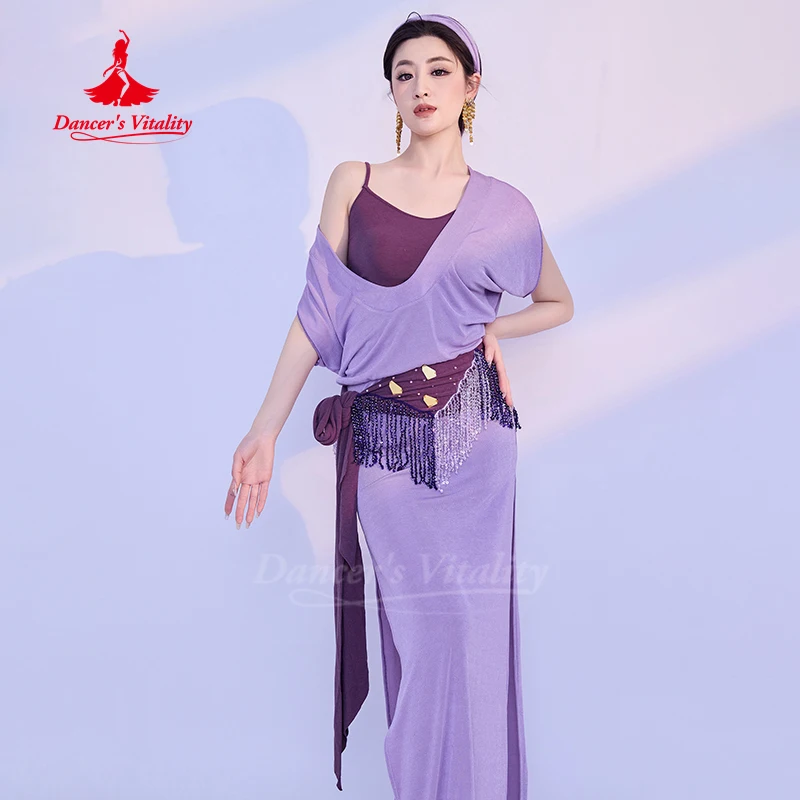 ملابس الرقص الشرقي للنساء رداء مزاجه أنيق + سترة + عقال + حزام + ملابس داخلية 5 قطعة زي أداء Saidi Shabbi Baladi #4