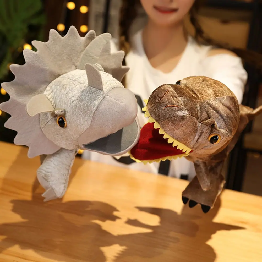 Kids Toys Cartoon Animal Story Telling Dolls Tyrannosaurus Rex Plush Toy Stuffed Toys Dinosaur Plush Hand Puppets Plush Doll