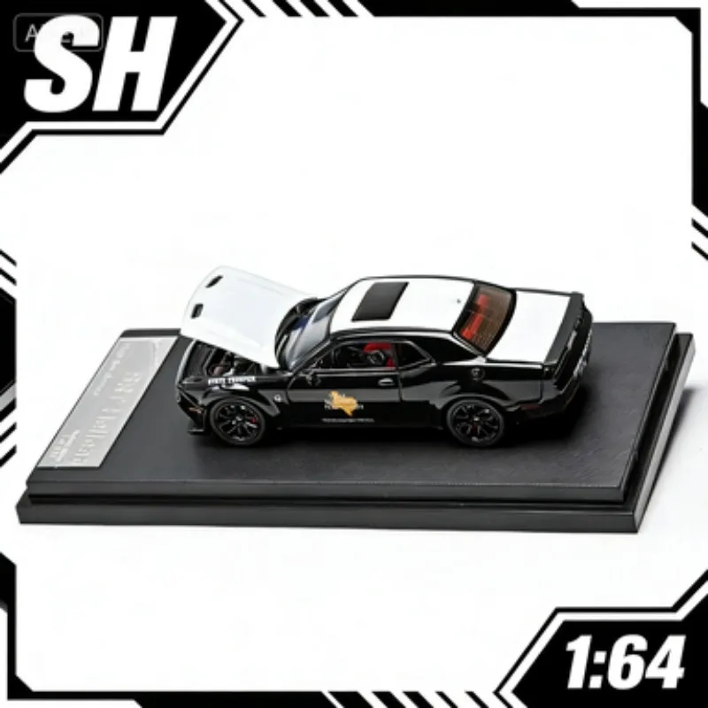 

SH 1:64 Dodge SRT Hellcat, литая модель из сплава, подарок для мальчиков, высококачественная статическая коллекционная модель для взрослых, праздничный подарок.