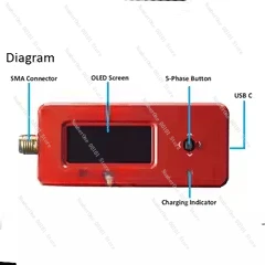 NEW BEE FLY RF master multi-function frequency tester V1.0 USB C charging