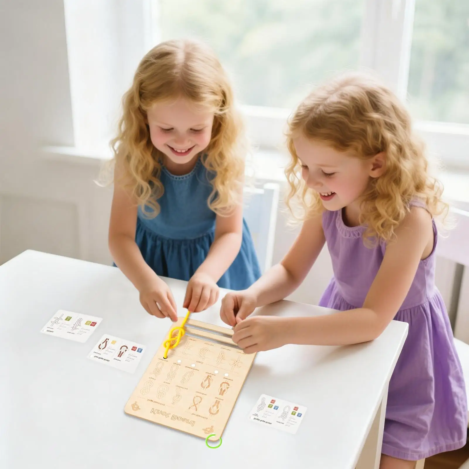 

Knot Board For Kids Wooden Educational Activties Knot Tying Training Board For Children Boys Girls Home Birthday Party Nursery