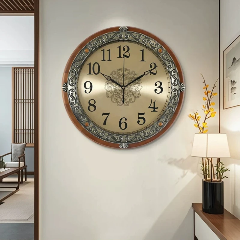 Luxury Vintage Wall Clocks Living Room Design Creative Minimalist Wall Watch Aesthetic Modern Reloj De Pared Room Decorations