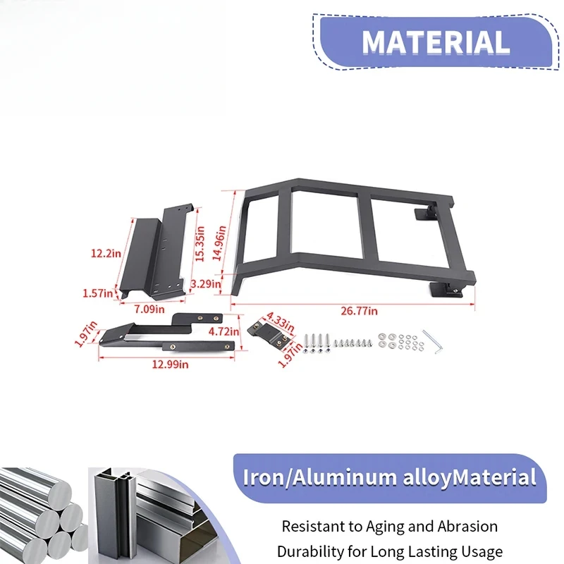 Aluminum alloy Car Rear Window Expansion Climbing Ladder  Bronco Sport 2021 2022 2023 2024 2025 Up Exterior Accessories