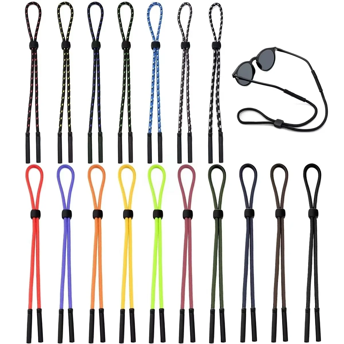 MJYIWANG Anti-Slip Glasses Strap Unisex Outdoor Sports Neck Chain for Eyeglasses Versatile Eye Wear Accessory Rope