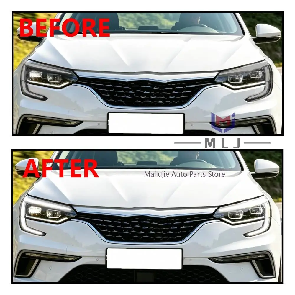 White LED Angel Eye DRL Chip For Renault Megane 4 2018-2020 High Spec Positive Plug DRL Headlight LED Daytime Running Light Chip