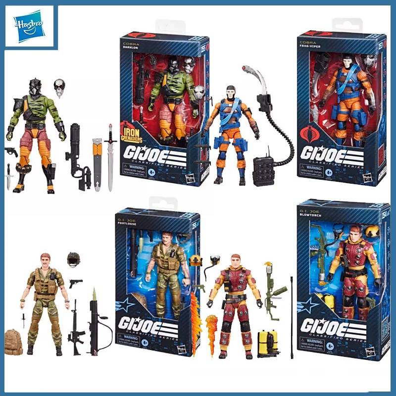 

Hasbro Genuine G.I. Joe Series Darklon Frag-viper Footloose 6-дюймовая экшн-фигурка, игрушки для мальчиков и девочек, подарок, Коллекционная модель