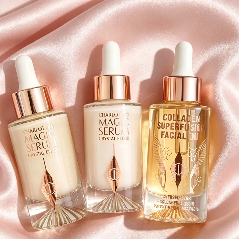 Nuevo Sérum Facial Charlotte Tilbury Magic Diamond Light Crystal Essence, Colágeno Superconductor, Aceite Hidratante para el Cuidado de la Piel