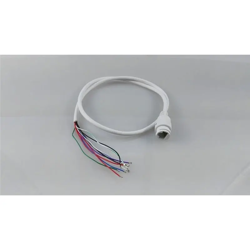Y45A-CCTV POE IP Network Camera PCB Module Video Power Cable, 70Cm Long, RJ45 Female Connectors With Terminlas